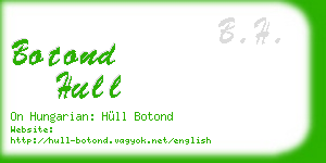 botond hull business card